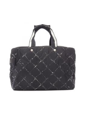 Chanel Old Travel Line Bag Nylon Black #278062C44B